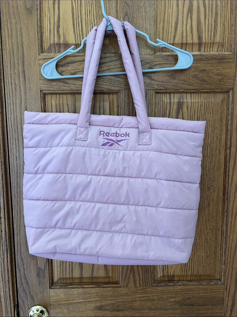 Reebok Light Pink Quilted Tote
